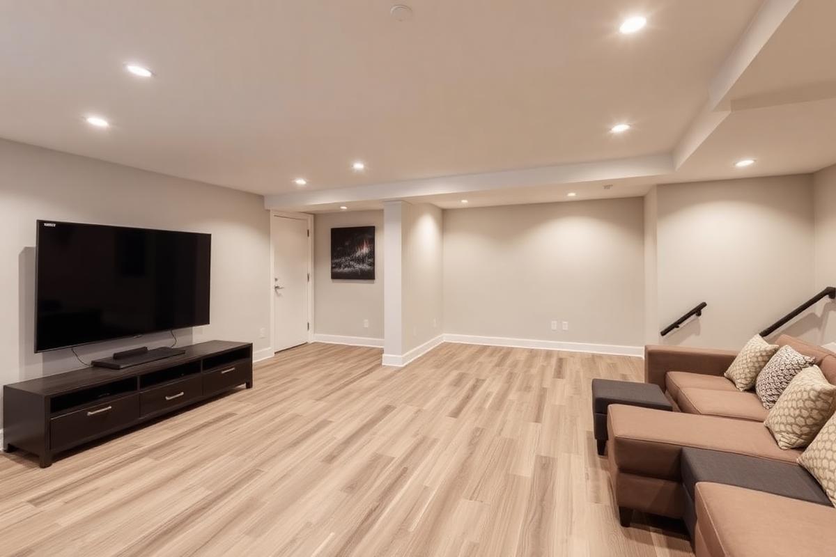 Finished basement remodel